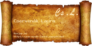 Cservenák Laura névjegykártya